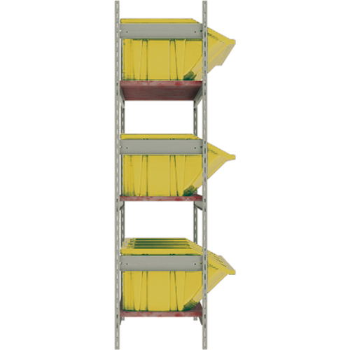 &eacute;tag&egrave;res larges avec bacs g&eacute;ants en plastique, Acier, Sans boulons, Capacit&eacute; 800 lb, 66" la x 60" h x 18" p Nia-Chem Ltd.