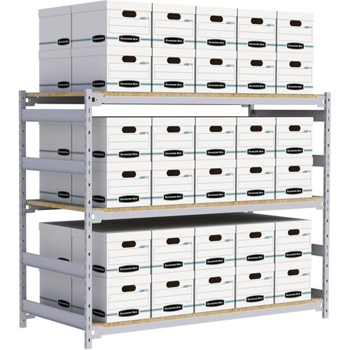&eacute;tag&egrave;re-classeur de grande largeur, Acier, 3 Tablettes, 72" la x 32" p x 60" h Nia-Chem Ltd.