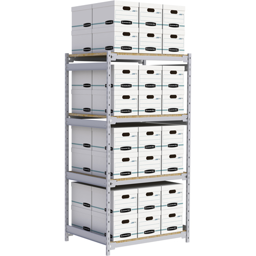 &eacute;tag&egrave;re-classeur de grande largeur, Acier, 4 Tablettes, 42" la x 32" p x 84" h Nia-Chem Ltd.