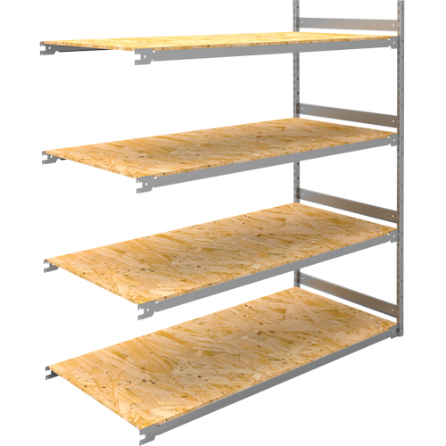 &eacute;tag&egrave;re-classeur de grande largeur, Acier, 4 Tablettes, 72" la x 32" p x 84" h, Ensemble Ajout Nia-Chem Ltd.