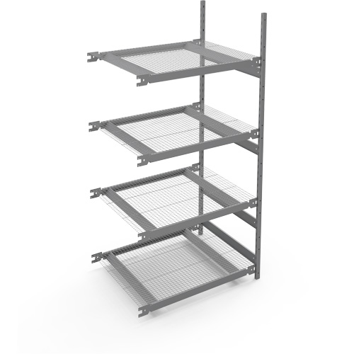 Wide Span Storage Shelving, Steel, Boltless, 1340 lbs. Capacity, 42" W x 84" H x 32" D Nia-Chem Ltd.