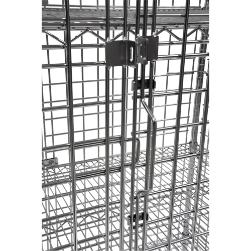 Security Cart, Chrome Plated, 48" x 69" x 24", 500 lbs. Capacity Nia-Chem Ltd.