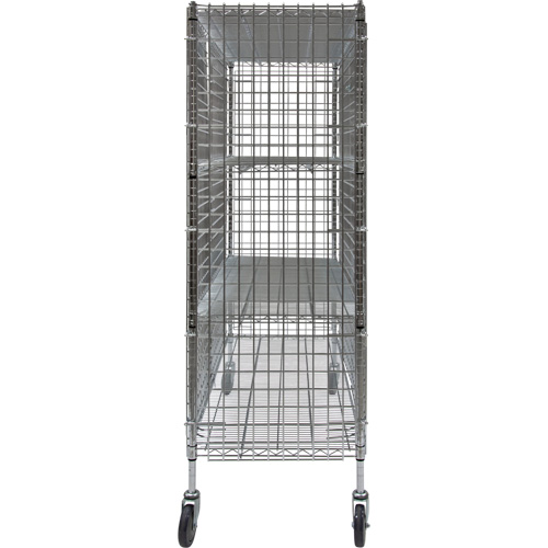 Security Cart, Chrome Plated, 60" x 69" x 24", 500 lbs. Capacity Nia-Chem Ltd.