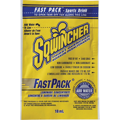 Sqwincher&reg; Rehydration Drink Fast Pack&reg;, Single Serve, Lemonade Nia-Chem Ltd.
