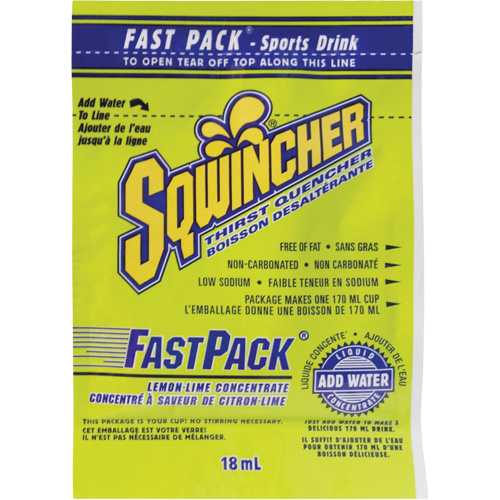 Sqwincher&reg; Rehydration Drink Fast Pack&reg;, Single Serve, Lemon-Lime Nia-Chem Ltd.