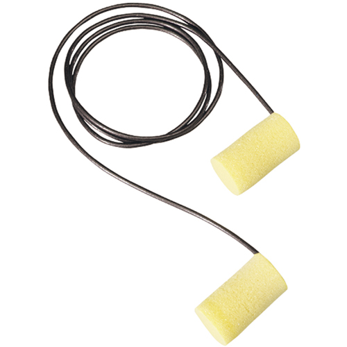 E-A-Rsoft Yellow Neons  Metal Detectable Earplugs, Corded, Large, Bulk - Polybag, 33 NRR dB Nia-Chem Ltd.
