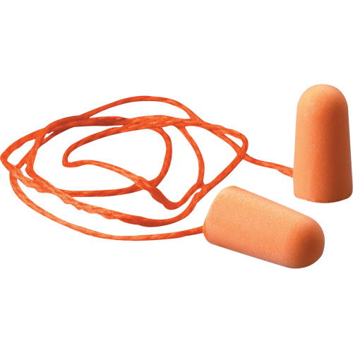Bouchons d'oreilles en mousse E-A-R, Paire - Sac en poly, Avec cordon Nia-Chem Ltd.