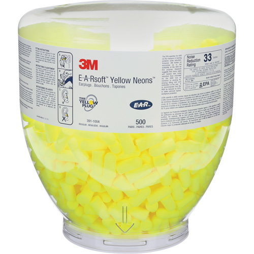 E-A-Rsoft Yellow Neons Earplugs, Bulk - Canister, Large Nia-Chem Ltd.