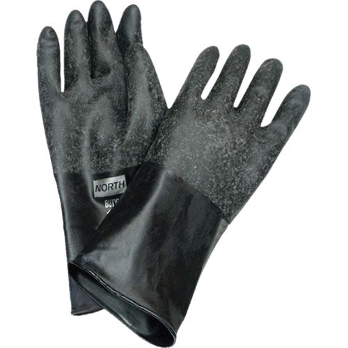 Chemical Resistant Gloves, Size Medium/8, 14" L, Butyl Rubber, 32-mil Nia-Chem Ltd.