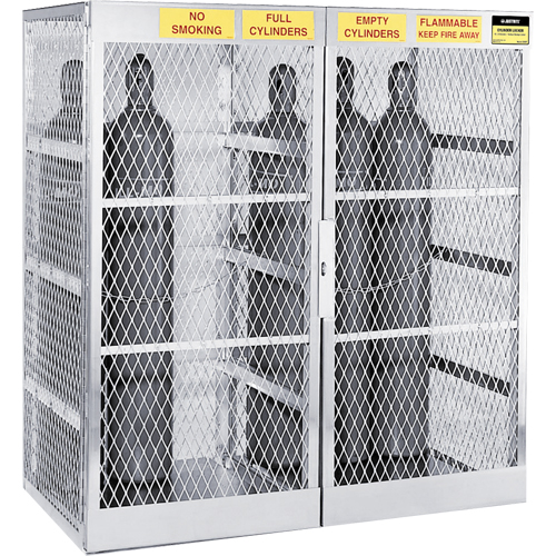 Armoires en aluminium pour bouteilles GPL, nbre de bouteilles: 20, 60" , 32" , 65" , Argent Nia-Chem Ltd.
