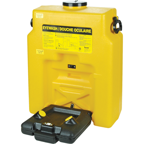 Douche oculaire, Aliment&eacute; par gravit&eacute;, Capacit&eacute; 14 gal., Conformit&eacute; ANSI Z358.1 Nia-Chem Ltd.