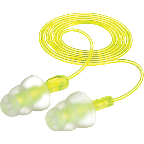 Bouchons d'oreilles r&eacute;utilisables &agrave; trois brides E-A-R, Avec cordon, Vrac - Sac en poly, 26 dB NRR, Taille unique Nia-Chem Ltd.