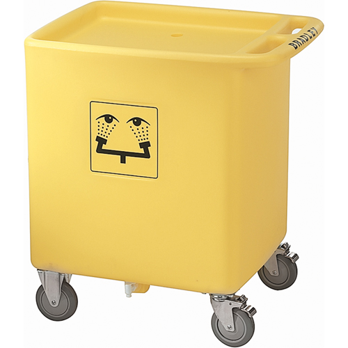 Chariot &agrave; d&eacute;chets pour douche douche oculaire On-Site Nia-Chem Ltd.