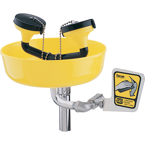 Eyewash Station, Supply Pipe Mount Installation, Plastic Bowl Nia-Chem Ltd.