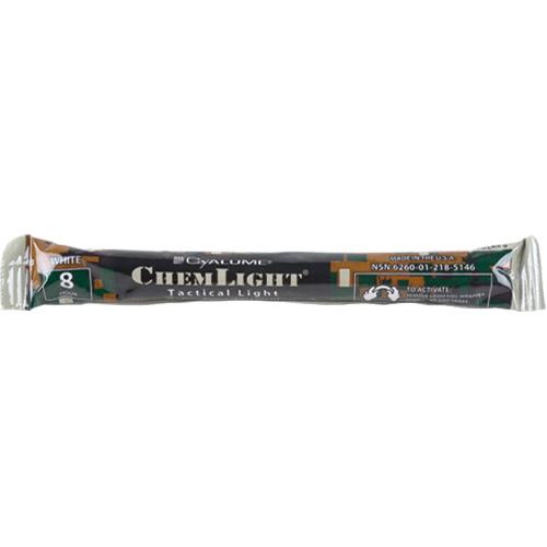 B&acirc;tons de s&eacute;curit&eacute; luminescents Cyalume 6", Blanc, Dur&eacute;e 8 h Nia-Chem Ltd.