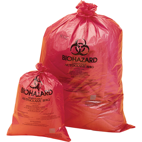 Hazardous Waste Disposal Bags, Bio-Hazard, 48" L x 38" W, 0.0381 mm, 189.3 L (50 Gal.) Capacity Nia-Chem Ltd.