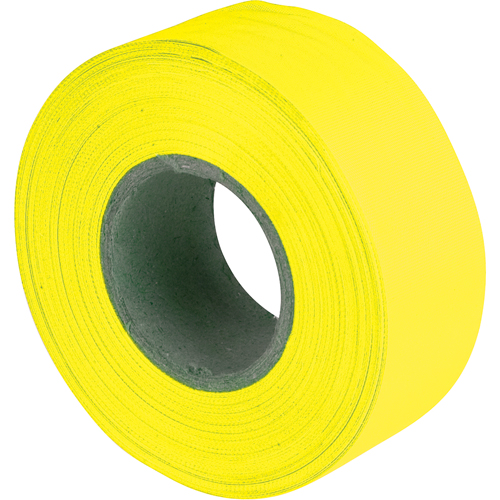 Rubans pour signalisation, 1,2" la x 150' lo, Jaune fluorescent Nia-Chem Ltd.