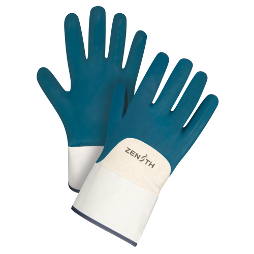 Heavyweight Safety Cuff Gloves, 10/X-Large, Nitrile Coating, Cotton Shell Nia-Chem Ltd.
