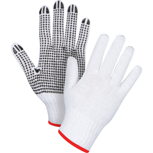 Gants tricot&eacute;s &agrave; pois, Poly/coton, Un c&ocirc;t&eacute;, Calibre 7, Petit Nia-Chem Ltd.