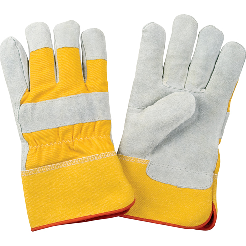 Gants d'ajusteur doubl&eacute;s pour l'hiver de premi&egrave;re qualit&eacute;, Grand, Paume en Cuir de vache refendu, Doublure en Molleton de mousse Nia-Chem Ltd.