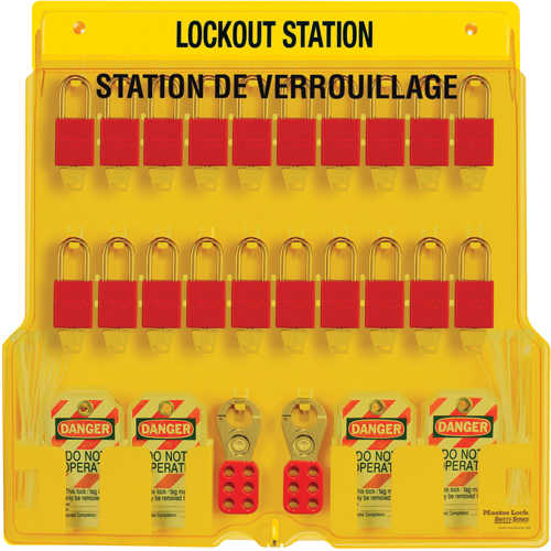 Station de verrouillage, Cadenas Aluminium, Capacit&eacute; de 20, Cadenas Compris Nia-Chem Ltd.