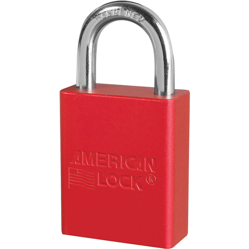 Cadenas anodis&eacute;, Cadenas de s&eacute;curit&eacute;, Cl&eacute;s identiques, Aluminium, Largeur de 1-1/2" Nia-Chem Ltd.