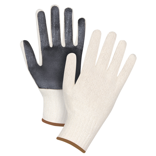 Gants en tricot &agrave; paume enduite, Poly/coton, Un c&ocirc;t&eacute;, Calibre 7, Grand Nia-Chem Ltd.