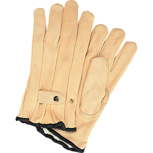 Gants de cordeur doubl&eacute;s pour l'hiver, T-Grand, Paume Cuir fleur de vache, Doubleure Molleton Nia-Chem Ltd.