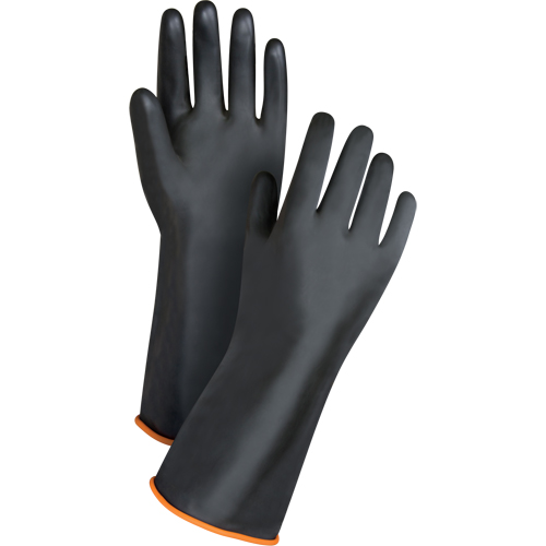 Gants de poids lourd pour la manipulation de produits chimiques, Taille Grand/9, 14" lo, Latex de caoutchouc, 30 mils Nia-Chem Ltd.