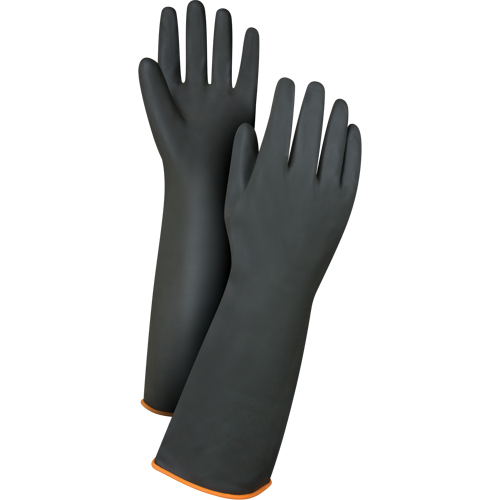 Gants de poids lourd pour la manipulation de produits chimiques, Taille Grand/9, 18" lo, Latex de caoutchouc, 30 mils Nia-Chem Ltd.