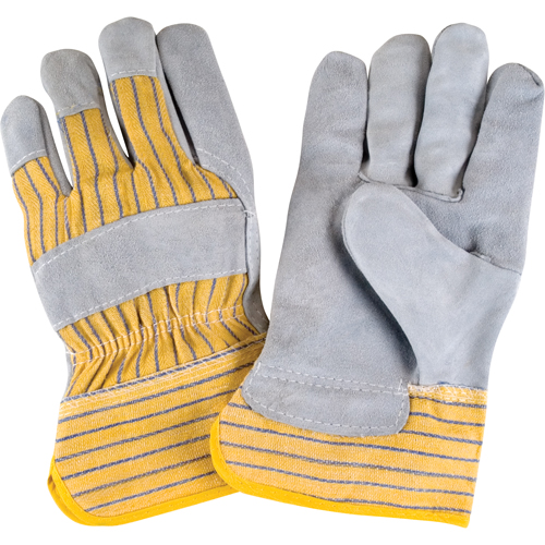 Gants d'ajusteur rugueux de premi&egrave;re qualit&eacute;, Grand, Paume en Cuir de vache refendu, Doublure en Coton Nia-Chem Ltd.