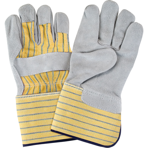 Gants d'ajusteur de premi&egrave;re qualit&eacute;, Grand, Paume en Cuir de vache refendu, Doublure en Coton Nia-Chem Ltd.