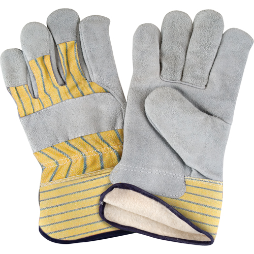 Gants d'ajusteur doubl&eacute;s pour l'hiver, T-Grand, Paume en Cuir de vache refendu, Doublure en Molleton de coton Nia-Chem Ltd.