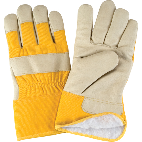 Gants d'ajusteur doubl&eacute;s pour l'hiver, Grand, Paume en Cuir fleur de porc, Doublure en Boa Nia-Chem Ltd.