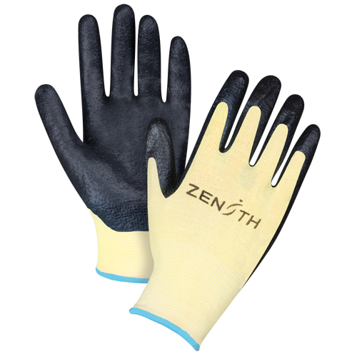 Gants r&eacute;sistants &agrave; la coupe avec prise sup&eacute;rieure, Taille T-Grand/10, Calibre 13, Rev&ecirc;tement Mousse de nitrile, Enveloppe en Aramide, ANSI/ISEA 105 niveau 3/EN 388 niveau 5 Nia-Chem Ltd.