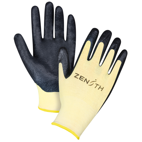 Gants r&eacute;sistants &agrave; la coupe avec prise sup&eacute;rieure, Taille 2T-Grand/11, Calibre 13, Rev&ecirc;tement Mousse de nitrile, Enveloppe en Aramide, ANSI/ISEA 105 niveau 3/EN 388 niveau 5 Nia-Chem Ltd.