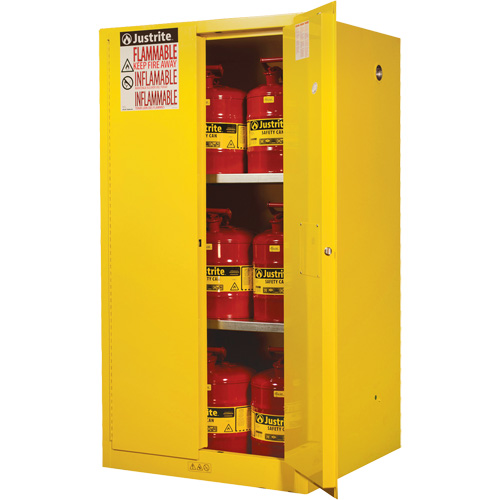 Sure-Grip&reg; Ex Flammable Storage Cabinets, 60 gal., 2 Door, 34" W x 65" H x 34" D Nia-Chem Ltd.