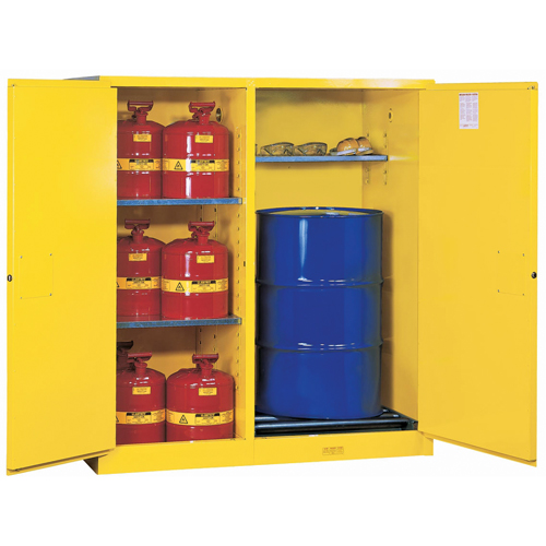 Sure-Grip&reg; EX Double-Duty Safety Cabinets, 115 US gal. Cap., Yellow Nia-Chem Ltd.