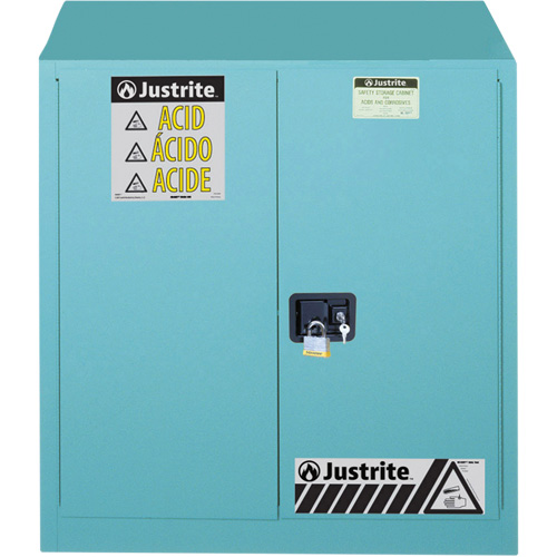 ChemCor&reg; Lined Acid/Corrosive Storage Cabinets, 30 gal., 43" x 44" x 18" Nia-Chem Ltd.