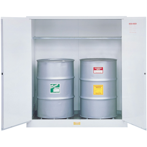 Hazardous Waste Safety Cabinets, 55 US gal. Cap., White Nia-Chem Ltd.