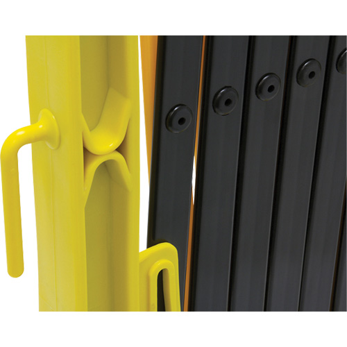 Xpandit Barricade, 36" H x 11.5' L, Black/Yellow Nia-Chem Ltd.