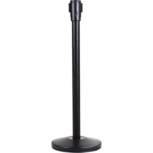 Poteau r&eacute;cepteur pour barri&egrave;res sur pieds pour le contr&ocirc;le des foules, Hauteur de 35", Noir Nia-Chem Ltd.