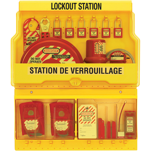 Postes de verrouillage de luxe, Cadenas Thermoplastique, Capacit&eacute; de 32, Cadenas Compris Nia-Chem Ltd.