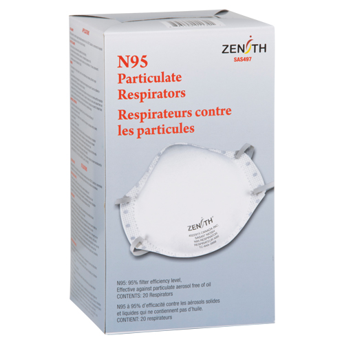 Respirateur contre les particules, N95, Certifi&eacute; NIOSH, Moyen/grand Nia-Chem Ltd.