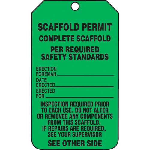 Inspection Tags, Cardstock, 3-1/8" W x 5-7/8" H, English Nia-Chem Ltd.