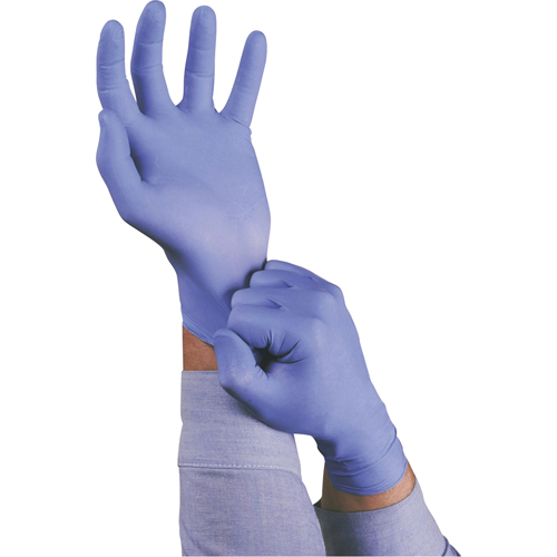 Gants TouchNTuff 92-675, Petit, Nitrile, 5 mils, Sans poudre, Bleu Nia-Chem Ltd.