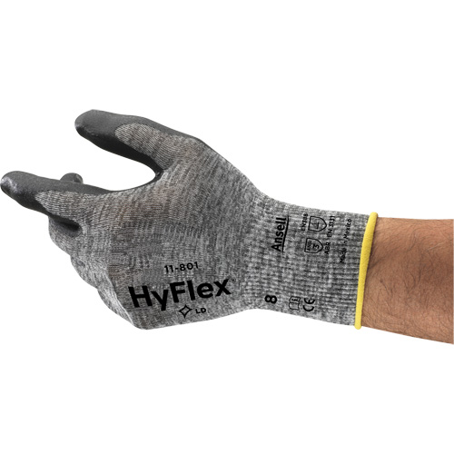 Hyflex&reg; 11-801 Gloves, 7/Small, Foam Nitrile Coating, 15 Gauge, Nylon Shell Nia-Chem Ltd.