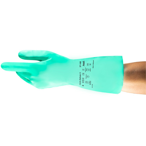 Solvex&reg; 37-145 Gloves, Size Small/7, 13" L, Nitrile, 11-mil Nia-Chem Ltd.
