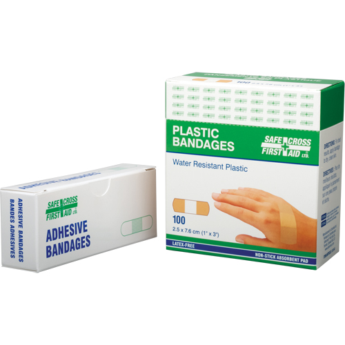 Bandages, Rectangular/Square, 3", Plastic, Sterile Nia-Chem Ltd.