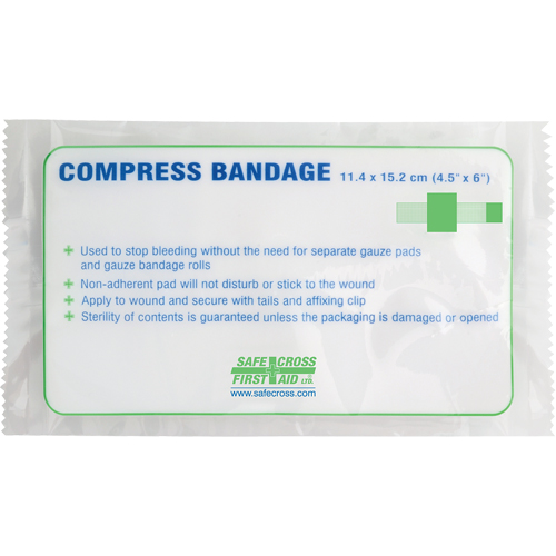 Pansements compressifs, embouts gaufr&eacute;s, Couper au besoin lo x 4-1/2" la Nia-Chem Ltd.